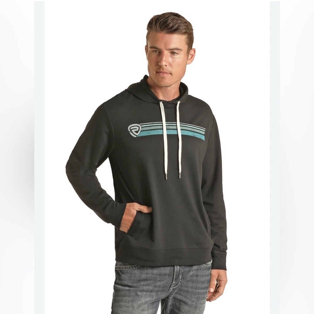 Rock&Roll Denim Men’s Rob Hoodie Size Large
